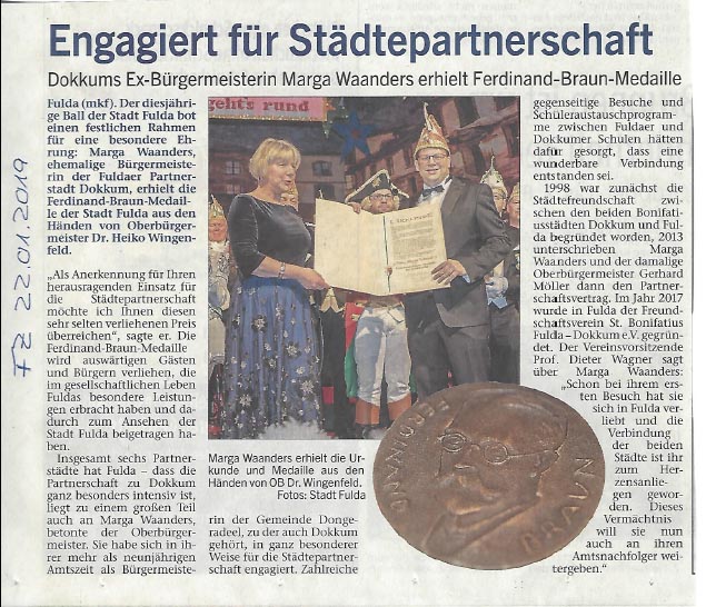 Fuldaer Zeitung vom 22. Januar 2019